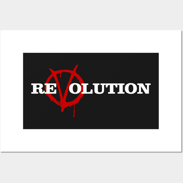 ReVolution V for Vendetta Wall Art by Coccomedian